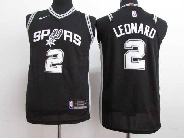 Spurs 2 Kawhi Leonard Black Youth Nike Authentic Jersey - Click Image to Close