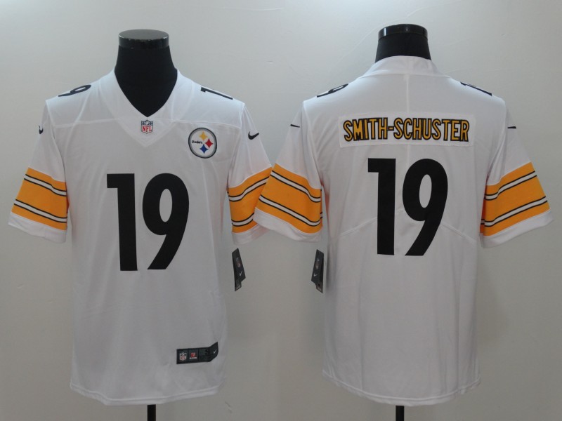 Nike Steelers 19 JuJu Smith-Schuster White Vapor Untouchable Player Limited Jersey