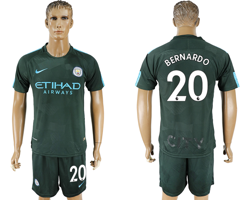 2017-18 Manchester City 20 BERNARDO Away Soccer Jersey