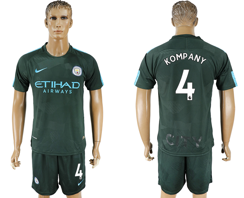 2017-18 Manchester City 4 KOMPANY Away Soccer Jersey 2017-18 Manchester City 4 KOMPANY Away Soccer Jersey