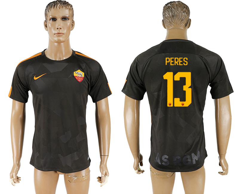 2017-18 Roma 13 PERES Away Thailand Soccer Jersey