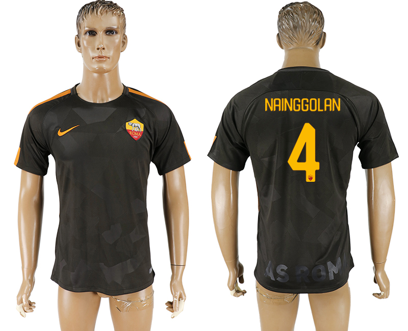 2017-18 Roma 4 NAINGGOLAN Away Thailand Soccer Jersey