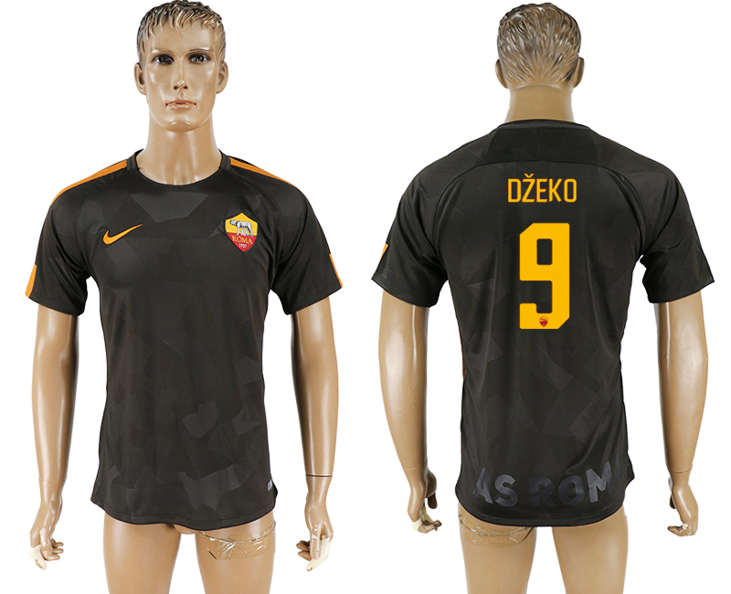 2017-18 Roma 9 DZEKO Away Thailand Soccer Jersey 2017-18 Roma 9 DZEKO Away Thailand Soccer Jersey