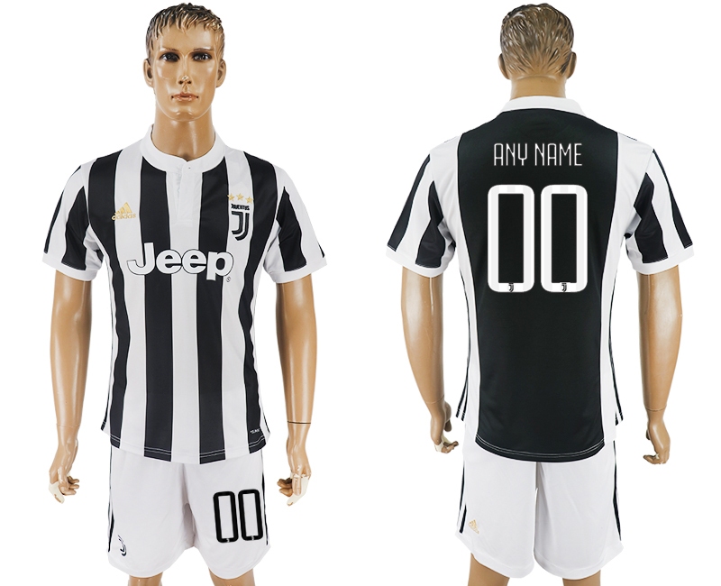 2017-18 Juventus Home Customized Soccer Jersey
