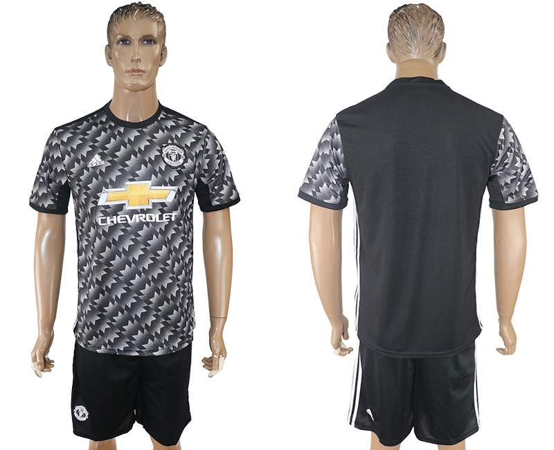 2017-18 Manchester United Away Customized Soccer Jersey