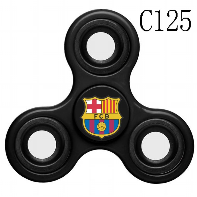 Barcelona Team Logo Black 3 Way Fidget Spinner