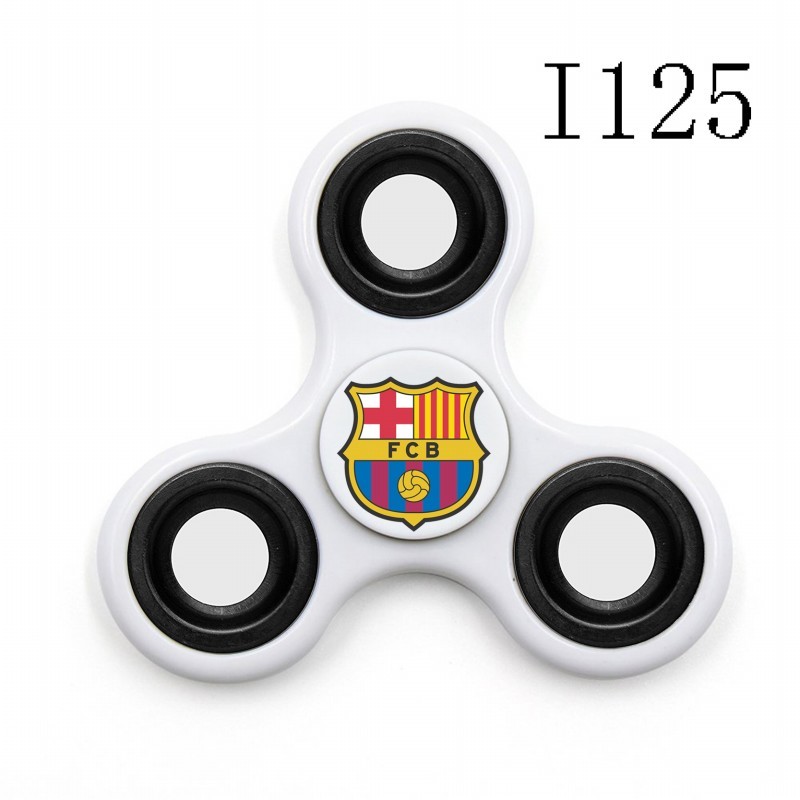 Barcelona Team Logo White 3 Way Fidget Spinner