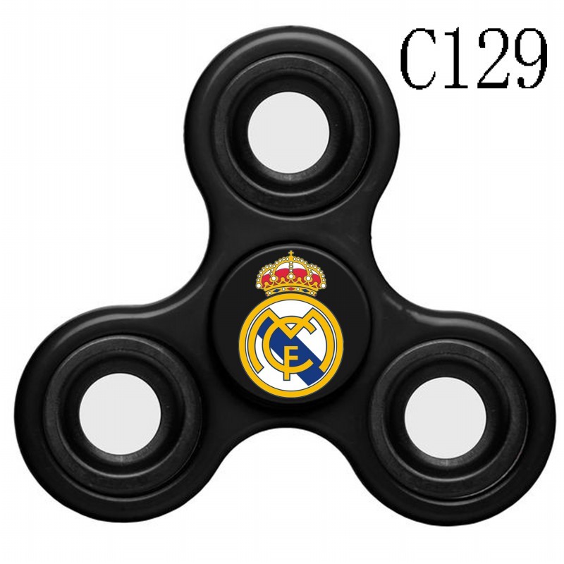 Real Madrid Team Logo Black 3 Way Fidget Spinner