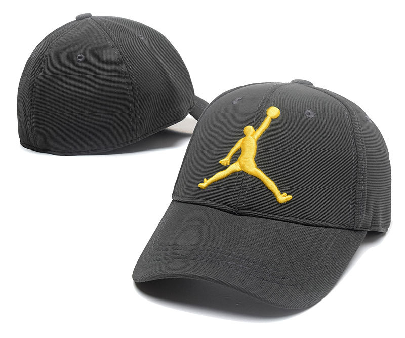 Air Jordan Team Logo Black Peaked Adjustable Hat SG