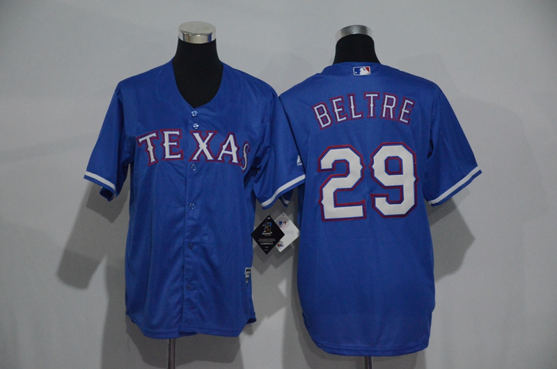 Royals 29 Adrian Beltre Blue Youth Cool Base Jersey - Click Image to Close
