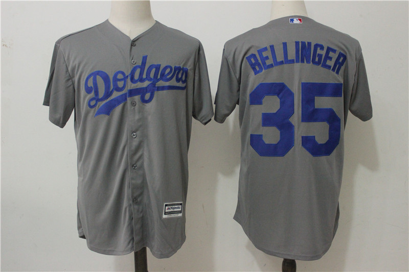Dodgers 35 Cody Bellinger Gray Cool Base Jersey