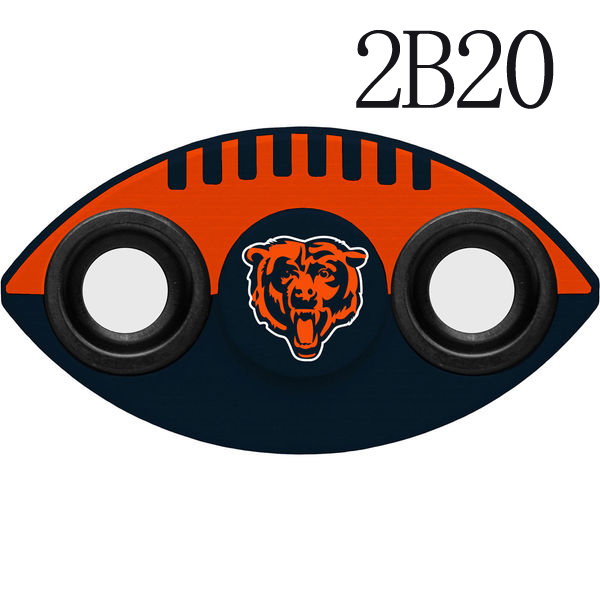 Bears Team Logo Navy 2 Way Fidget Spinner