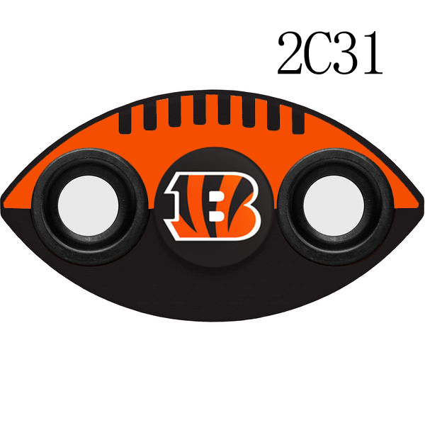 Bengals Multi-Logo Black 3 Way Fidget Spinner