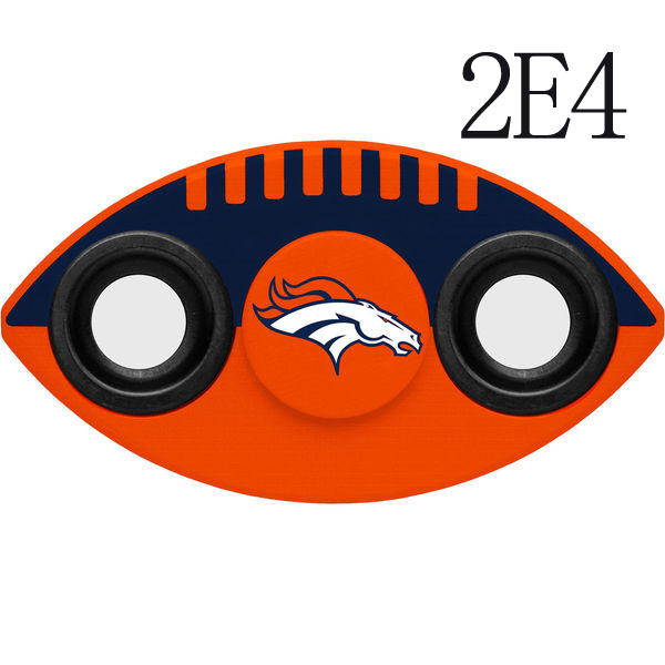 Broncos Team Logo Orange 2 Way Fidget Spinner