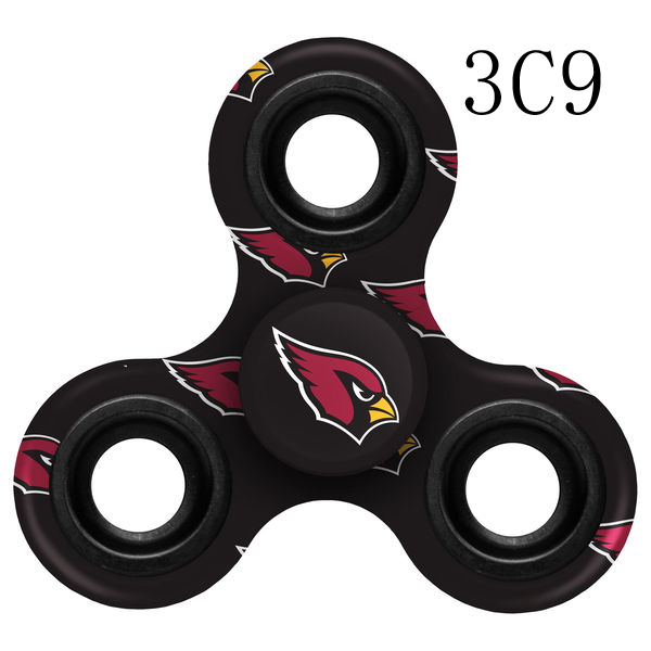 Cardinals Multi-Logo Black 3 Way Fidget Spinner