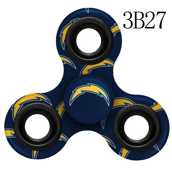 Chargers Multi-Logo Navy 3 Way Fidget Spinner