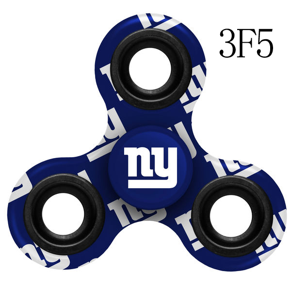 Giants Multi-Logo Blue 3 Way Fidget Spinner