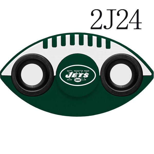 Jets Team Logo Green 2 Way Fidget Spinner
