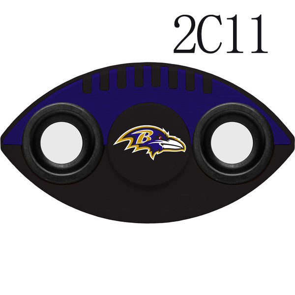 Ravens Team Logo Black 2 Way Fidget Spinner
