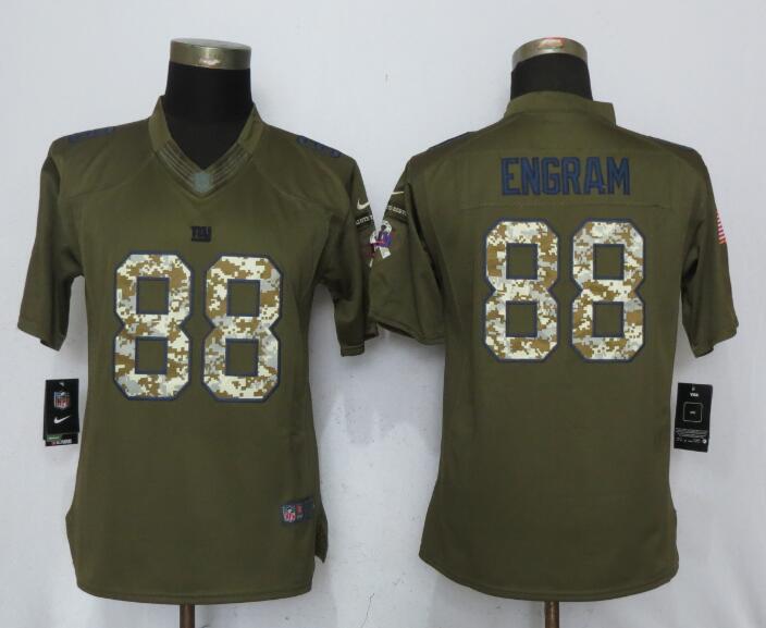 Nike Giants 88 Evan Engram Green Women Salute to Service Limited Jersey Nike Giants 88 Evan Engram Green Women Salute to Service Limited Jersey