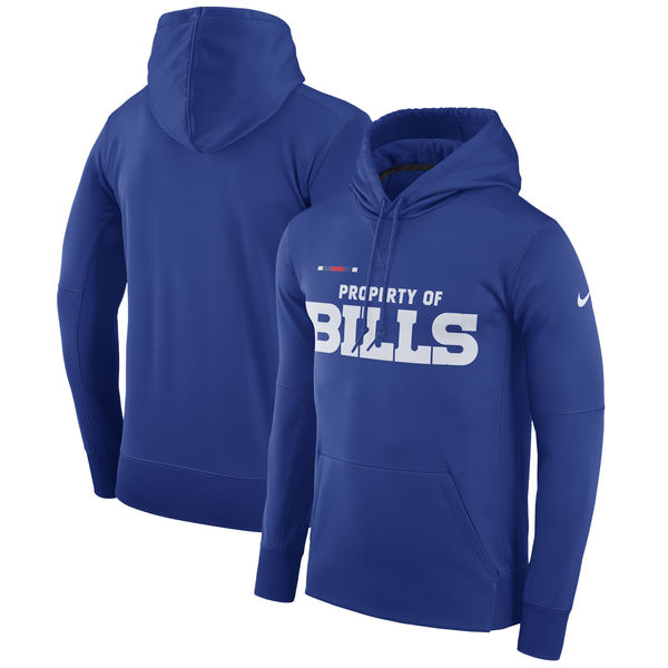 Buffalo Bills Nike Property Of Performance Pullover Hoodie Royal