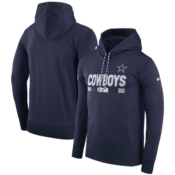 Dallas Cowboys Nike Team Name Performance Pullover Hoodie Navy