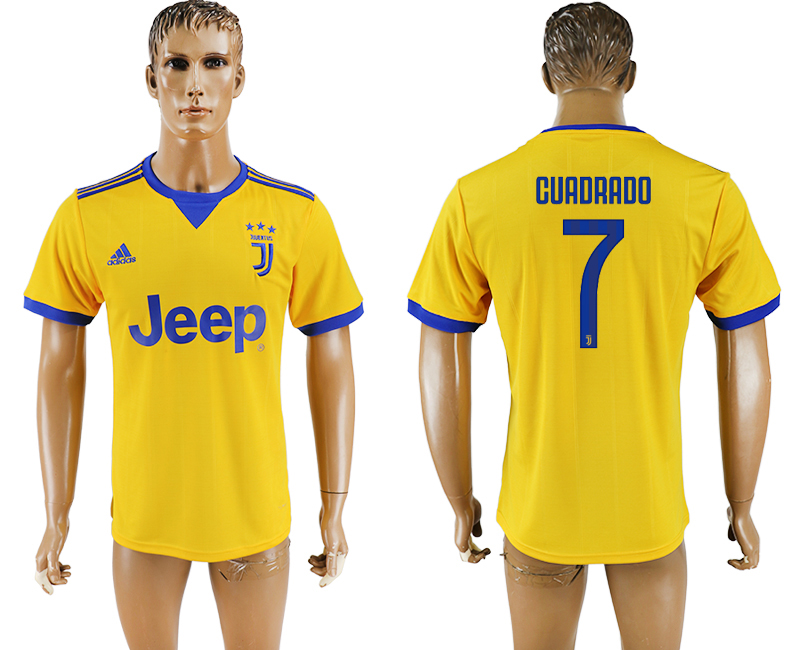 2017-18 Juventus 7 CUADRADO Away Thailand Soccer Jersey 2017-18 Juventus 7 CUADRADO Away Thailand Soccer Jersey