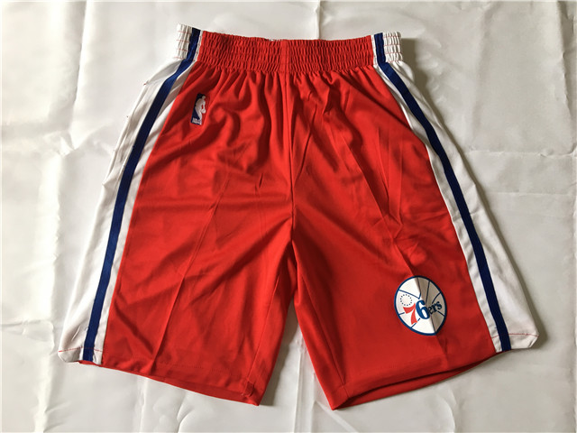 76ers Red Swingman Shorts - Click Image to Close