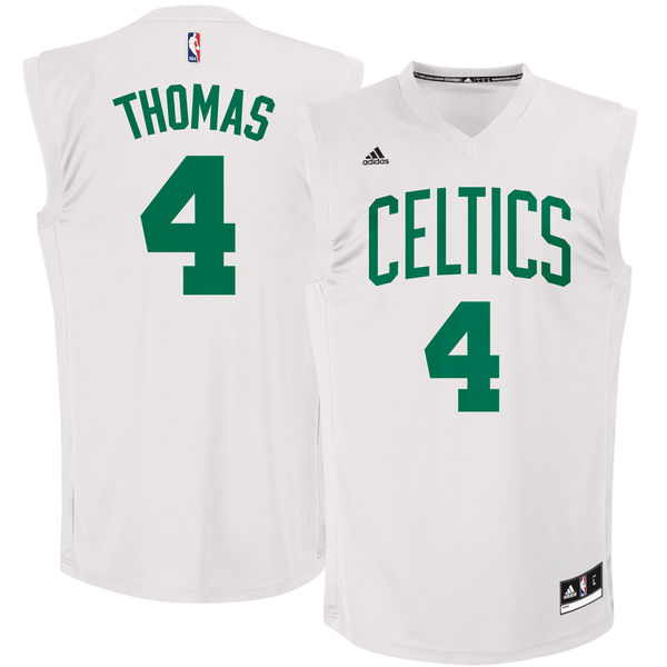 Celtics 4 Isaiah Thomas White Chase Fashion Replica Jersey