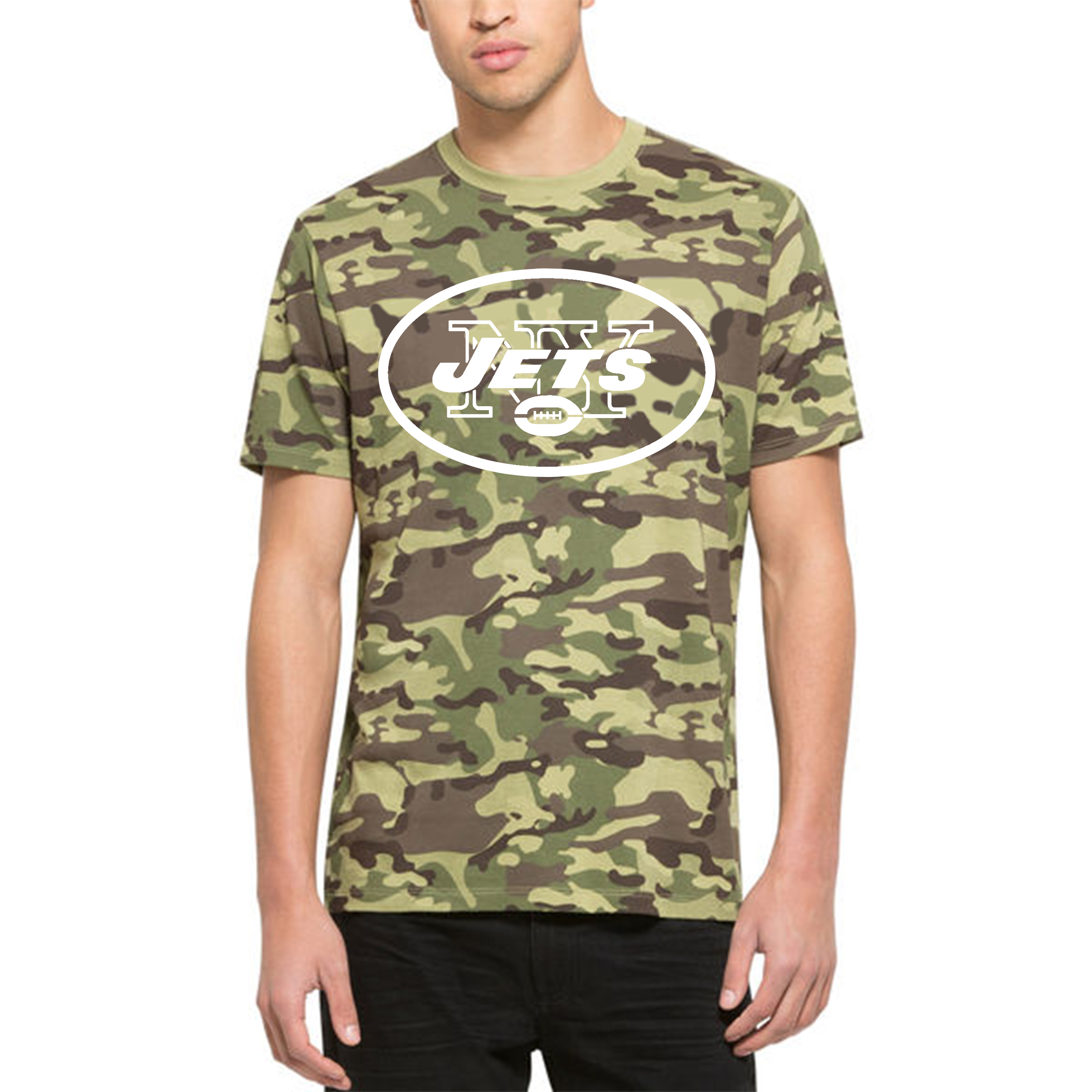 New York Jets '47 Alpha Men's T Shirt Camo - Click Image to Close
