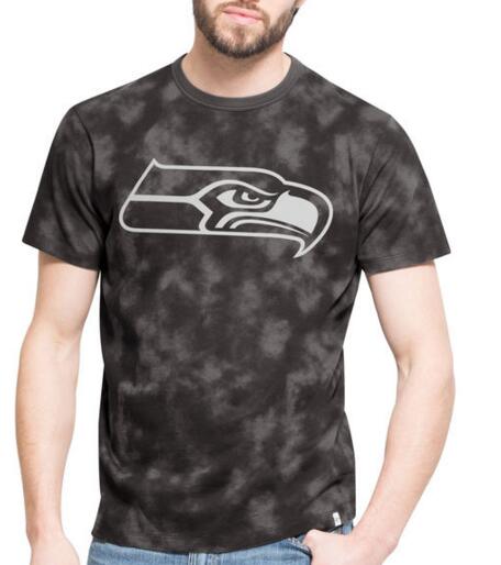 Seattle Seahawks '47 Blackstone Men's T Shirt Black