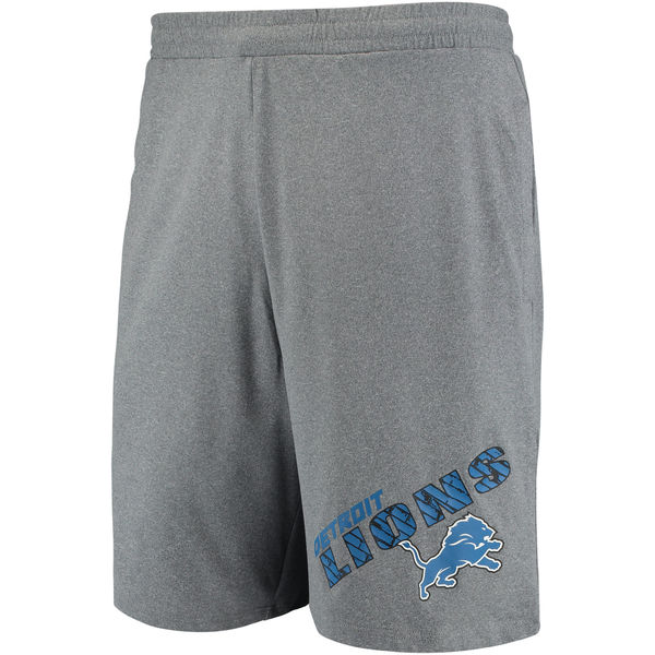 Detroit Lions Concepts Sport Tactic Lounge Shorts Heathered Gray
