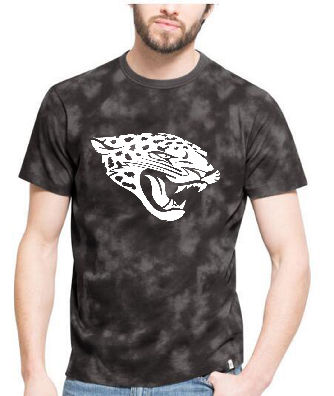 Jaguars Team Logo Black Camo Men's T Shirt - Click Image to Close
