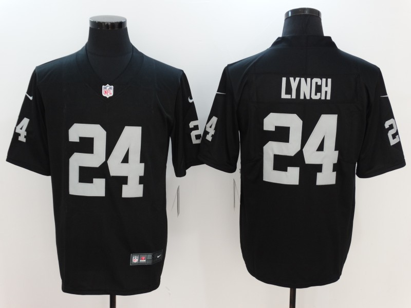 Nike Raiders 24 Marshawn Lynch Black Vapor Untouchable Player Limited Jersey - Click Image to Close