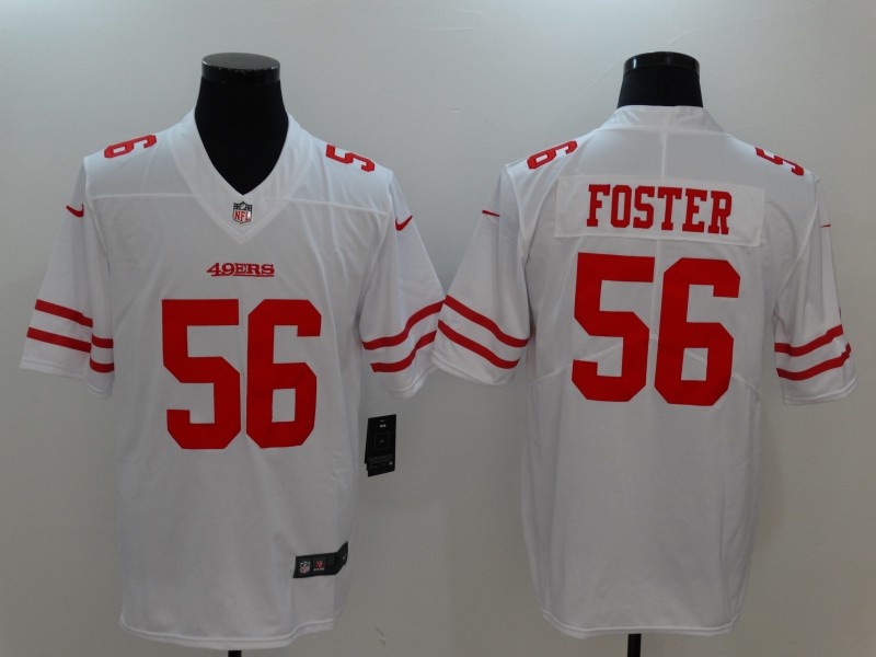 Nike 49ers 56 Reuben Foster White Vapor Untouchable Player Limited Jersey