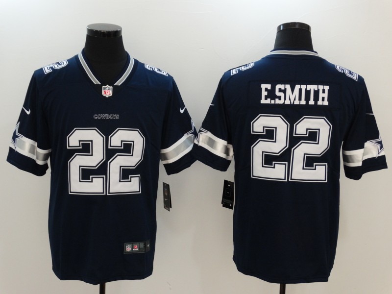 Nike Cowboys 22 Emmitt Smith Navy Youth Vapor Untouchable Player Limited Jersey