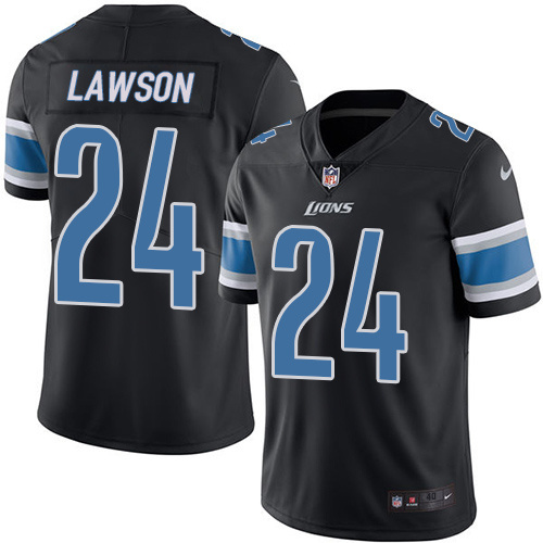 Nike Lions 24 Lawson Nevin Black Youth Color Rush Limited Jersey