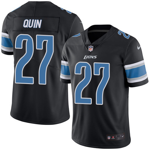 Nike Lions 27 Quin Glover Black Color Rush Limited Jersey