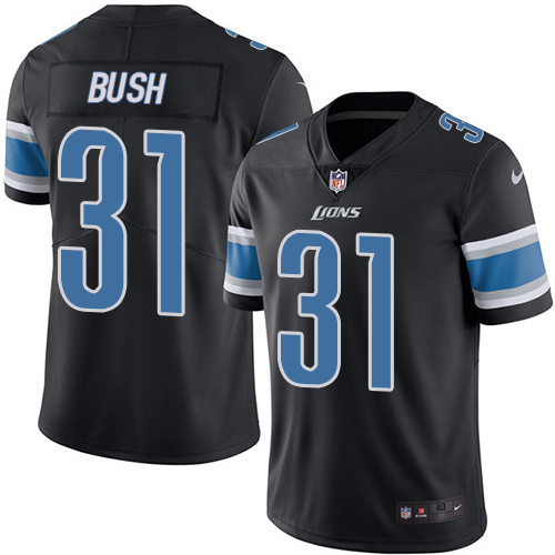 Nike Lions 31 Hayden DJ Black Youth Color Rush Limited Jersey