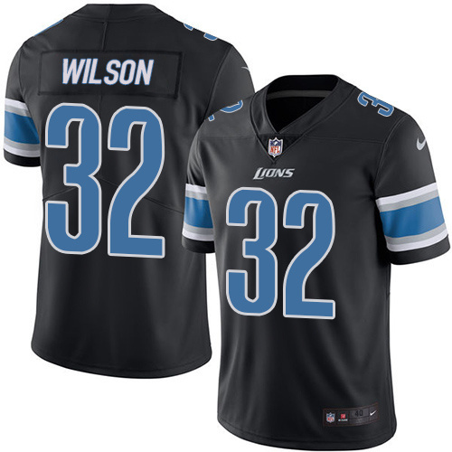 Nike Lions 32 Wilson Tavon Black Youth Color Rush Limited Jersey