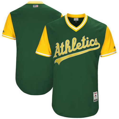 Athletics Majestic Green 2017 Players Weekend Team Jersey - Click Image to Close