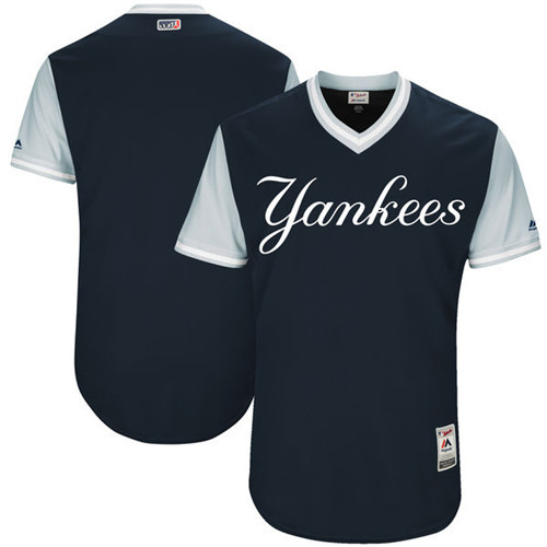 Yankees Majestic Navy 2017 Players Weekend Team Jersey - Click Image to Close