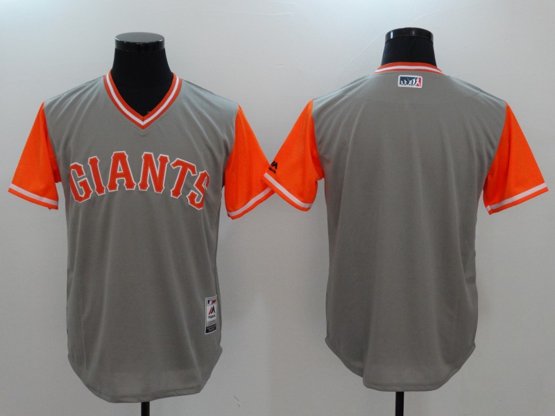 Giants Majestic Gray 2017 Players Weekend Team Jersey