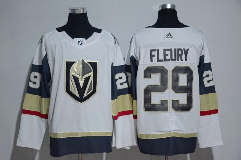 Vegas Golden Knights 29 Marc-Andre Fleury White Adidas Jersey