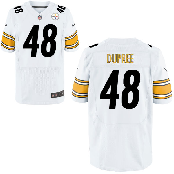 Nike Steelers 48 Bud Dupree White Elite Jersey