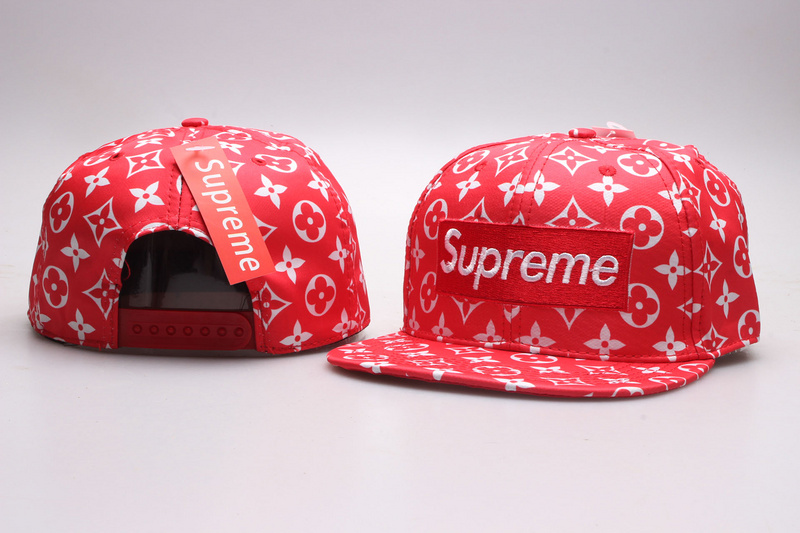 Supreme Red Snapback Adjustable Hat YP