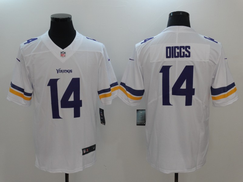 Nike Vikings 14 Stefon Diggs White Vapor Untouchable Player Limited Jersey