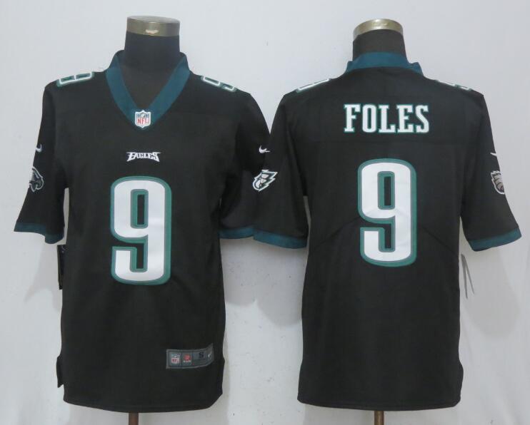 Nike Eagles 9 Nick Foles Black Youth Vapor Untouchable Player Limited Jersey
