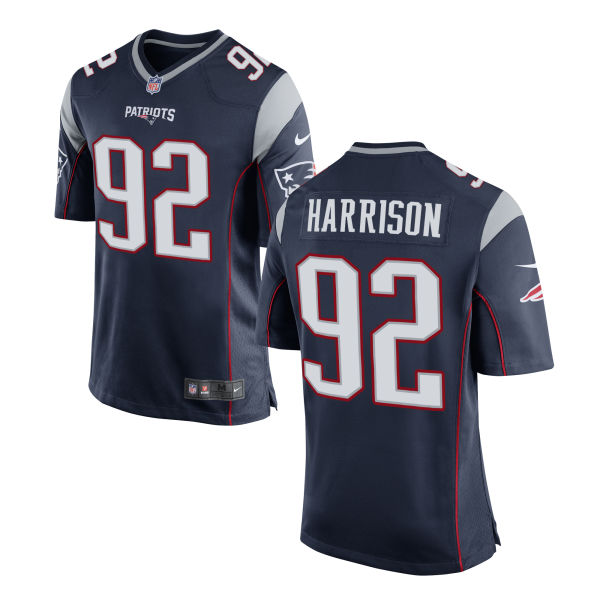 Nike Patriots 92 James Harrison Navy Elite Jersey