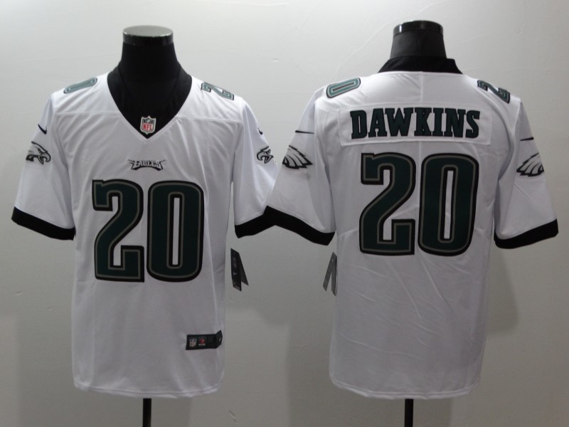Nike Eagles 20 Brian Dawkins White Vapor Untouchable Player Limited Jersey - Click Image to Close